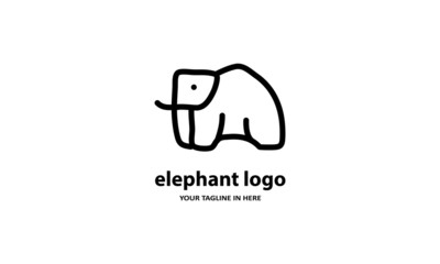 The concept of modern Sderhana elephant logo design is easy to remember	