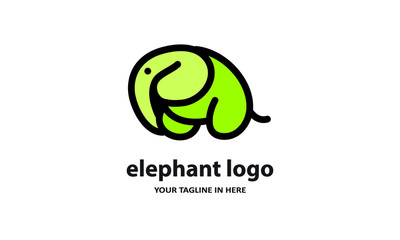 The concept of modern Sderhana elephant logo design is easy to remember	