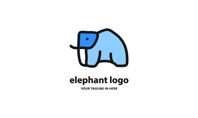 The concept of modern Sderhana elephant logo design is easy to remember	
