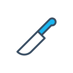 Fototapeta premium Knife icon filled outline style