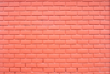 Detail of a red brick wall