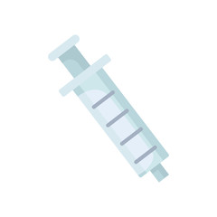 Syringe flat icon. vector illustration.