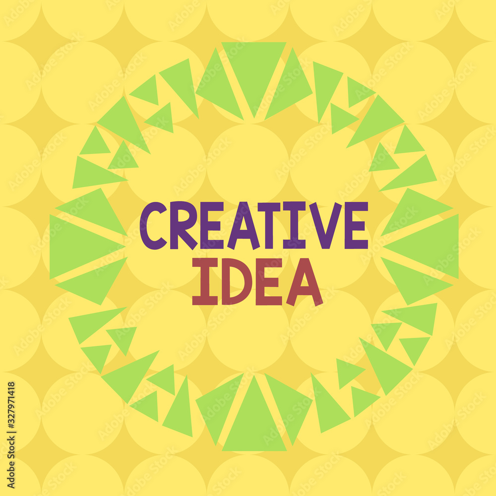 Poster handwriting text creative idea. conceptual photo the overarching concept that captures audience inte