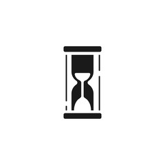 Hourglass isolated vector solid icon