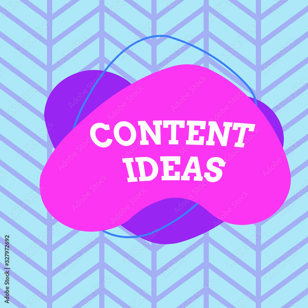 Poster text sign showing content ideas. business photo showcasing the formulated thought or opinion for con