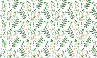 Green leaf pattern background for Botanical leaf, with modern flower design.