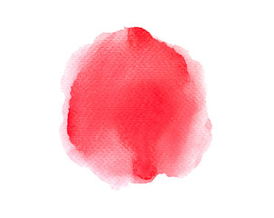 brush color red on paper.abstract watercolor background