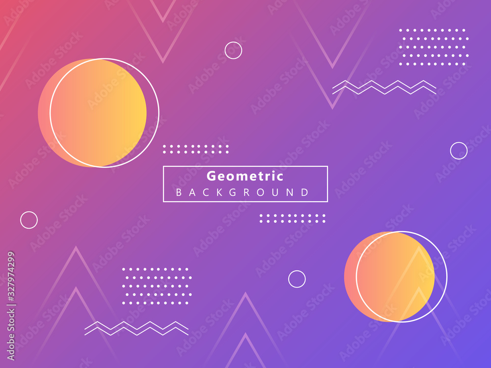 Poster background composition and dynamic geometric shapes. simple and modern design.