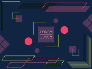 Vector background, minimal geometric and dynamic shapes. simple and modern design.