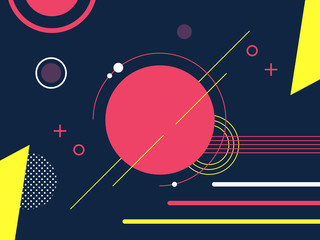 Obraz premium Vector background, minimal geometric and dynamic shapes. simple and modern design.