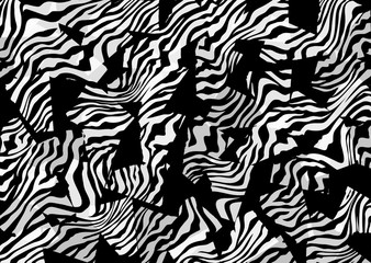 abstract zebra skin texture design
