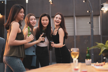 Group of people in party.