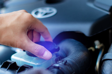 Check and maintenance แar radiator with yourself. Service and maintenance car or vehicle.