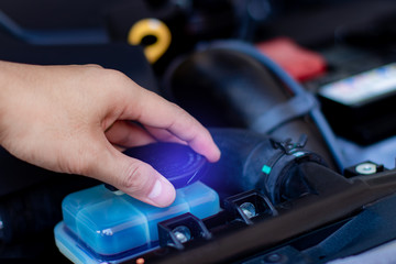 Check and maintenance แar radiator with yourself. Service and maintenance car or vehicle.