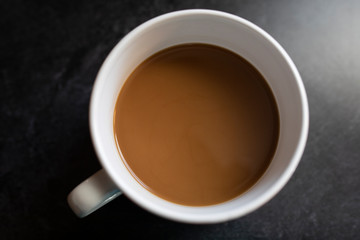 Cup of coffee with cream