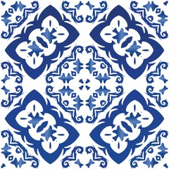 Ornamental azulejo portugal tiles decor.