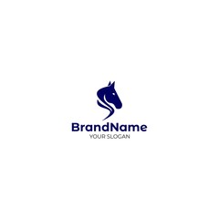S Horse Logo Design Vector