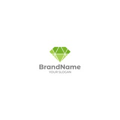 Fototapeta premium Emerald Green Logo Design Vector