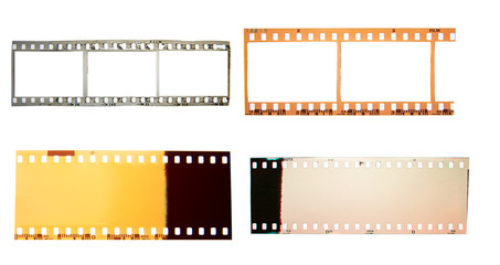 (35 mm.) film collections frame.With white space.film camera.	