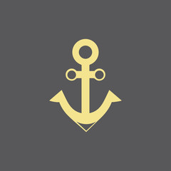 Anchor icon Logo Template vector illustration