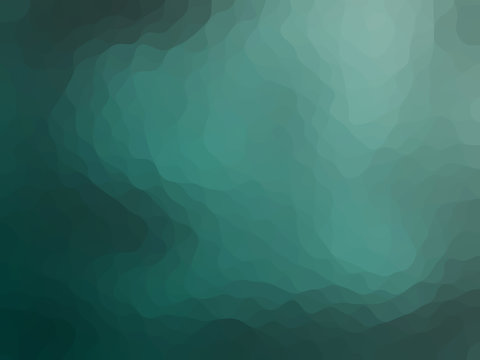 Green tone iIlustrated  form of sea wave