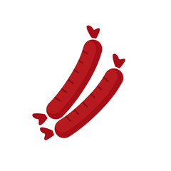 Sausage icon design. vector illustration