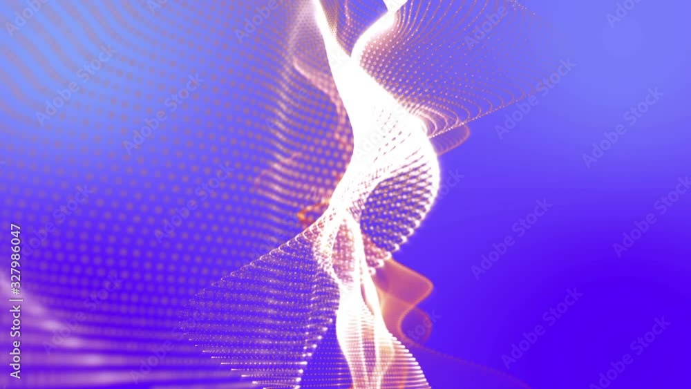 Poster abstract animated digital background. 3d render
