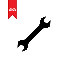 Wrench icon vector. Service icon design. Simple design on trendy icon.