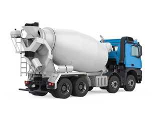 Concrete Mixer Truck Isolated