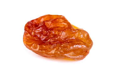 Raw raisin, dried grape isolated on white background