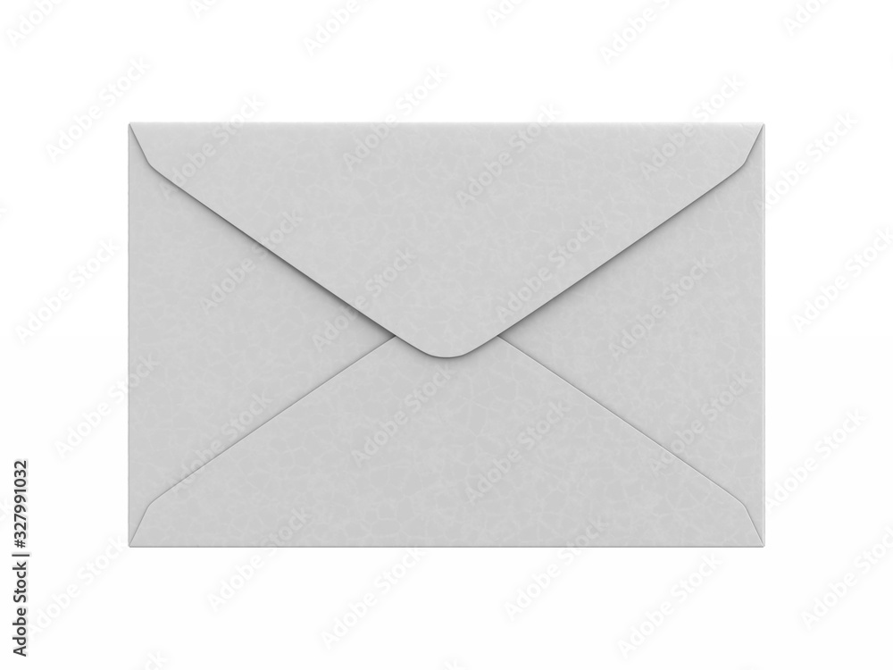 Wall mural envelope on white background. Isolated 3D illustration