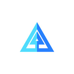 Vector arrow icon. Abstract arrow logo