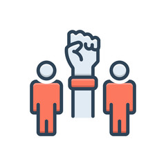 Color illustration icon for  initiatives