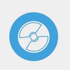 Fototapeta premium CD icon vector illustration and symbol for website and graphic design
