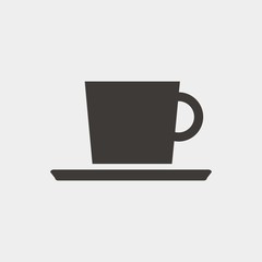 coffee cup icon vector illustration and symbol for website and graphic design