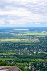 Aerial view of a canadian suburban city