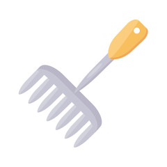 gardening tool icon, flat detail style