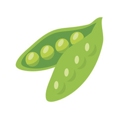 peas icon, flat detail style