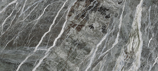 Fototapeta na wymiar Rainforest blue-grey marble texture background with white curly veins, marble stone texture for digital wall tiles, Rustic rough marble texture, Matt granite ceramic tile. 