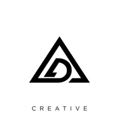 ad logo design vector icon