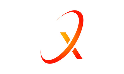 Letter X Initial Abstract Company Logo Design Graphic Elements Template Ai