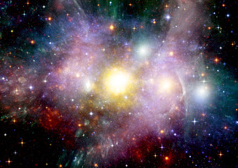 Fototapeta premium galaxy in a free space. 3D rendering