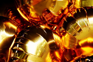 Close up Foil Balloons Abstract background