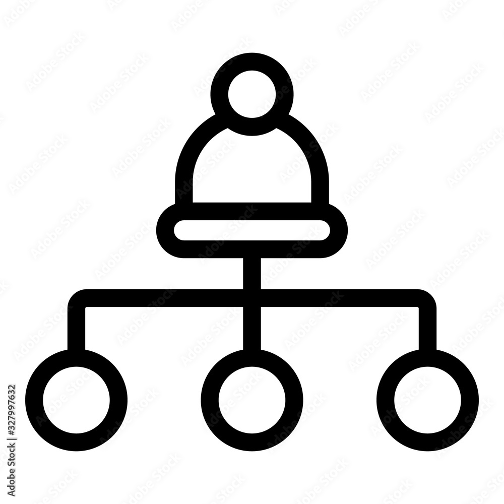 Poster business scheme icon. outline business scheme vector icon for web design isolated on white backgroun
