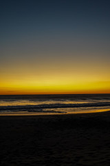 Obraz premium Beautiful aerial view of a sunset in Naranjo Beach - Witch Rock Costa Rica