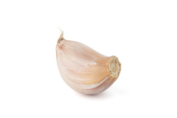 Garlic  Isolated on white background Clipping Path