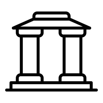 recommend clip art: Column gazebo icon. Outline column gazebo vector icon for web design isolated on white background