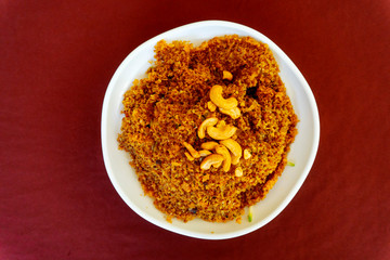 Crispy catfish salad with green mango, Delicious food to eat with sticky rice in the country,...