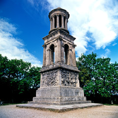 The ruined Roman Mausoleum and Commenorative Arch at St.Remy de Provence