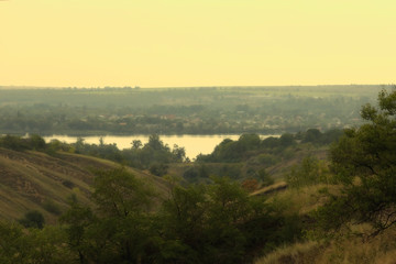 Fototapeta premium view of rural landscape